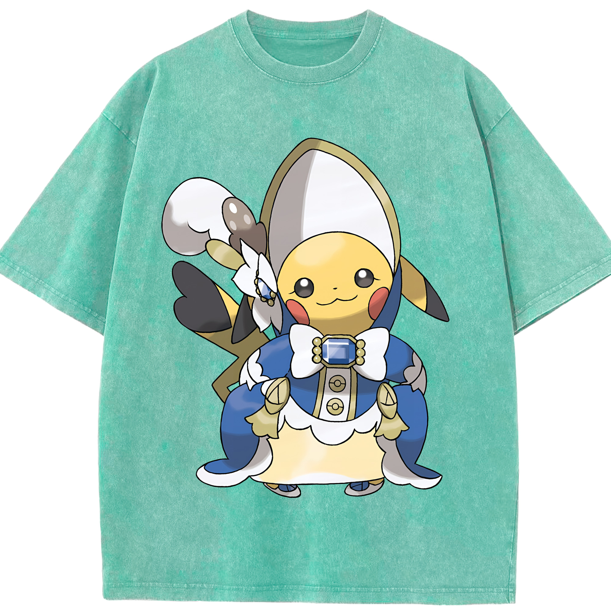 （画像用） ポケットモンスター Pokémon 綿100% ヴィンテージ風 半袖Tシャツ（フロントプリント）